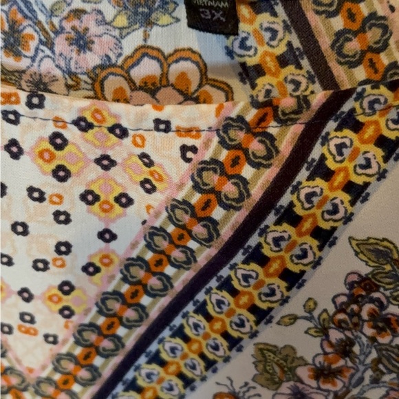 Bebop Knotted sleeves shoulder Beige Pink  + Floral Flower Dress Size 3X - Picture 7 of 16